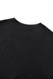 Embossed Geo Texture Tee – El Baron BLACK