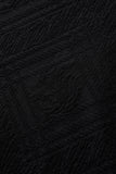 Embossed Geo Texture Tee – El Baron BLACK