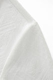 Embossed Geo Texture Tee – El Baron WHITE
