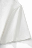 Embossed Geo Texture Tee – El Baron WHITE
