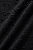 Textured Wave Cotton Tee – El Baron BLACK
