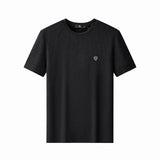 Textured Wave Cotton Tee – El Baron BLACK