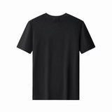 Textured Wave Cotton Tee – El Baron BLACK