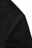 Textured Wave Cotton Tee – El Baron BLACK