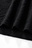 Textured Wave Cotton Tee – El Baron BLACK