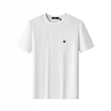 Textured Wave Cotton Tee – El Baron WHITE