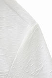 Textured Wave Cotton Tee – El Baron WHITE