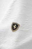 Textured Wave Cotton Tee – El Baron WHITE