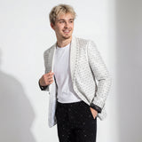 Elegant Blazer + Midnight Precision + Dapper Details SET - WHITE/BLACK/GUN/SILVER