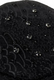 Midnight Serpent Rhinestone - Century Penthouse Hat BLACK
