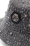 Noir Trucker JKT + City Stroll Button-Up Shir + Arden Side-Tab Shorts + Sanctum Cross Denim hat BLACK/GREY/PINK