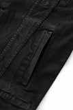 Regalia Medallion Print Denim SET - BLACK