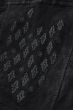 Regalia Medallion Print Denim SET - BLACK