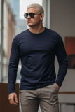 Trendy basics Long Sleeve Crew Neck T-Shirt