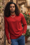 Trendy basics Long Sleeve Crew Neck T-Shirt