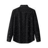 Midnight Serpent Rhinestone SET - Century Penthouse BLACK