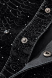 Midnight Serpent Rhinestone SET - Century Penthouse BLACK