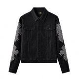 Sanctum Cross Denim Jkt, Pant & Hat + Olympic Victory Button-Up Shirt BLACK/GREY/SILVER/SKY BLUE