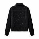 Celestial Stud Denim SET – Century Penthouse BLACK