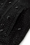 Celestial Stud Denim SET – Century Penthouse BLACK