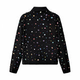 Prism Gem Denim Jkt + Contour Belted Short + Midnight Serpent RhinestonE hat BLACK