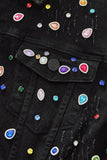 Prism Gem Denim Jkt – Century Penthouse BLACK