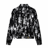 Flocked Eclipse Denim SET – Century Penthouse - BLACK