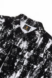 Flocked Eclipse Denim Jkt – Century Penthouse BLACK