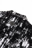 Flocked Eclipse Denim SET – Century Penthouse - BLACK