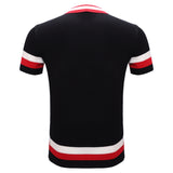 Heritage Stripe Knit Polo BLACK