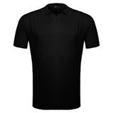 LuxeKnit Polo BLACK
