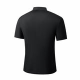 Grid Texture Stitchless Polo BLACK