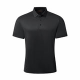 Diagonal Texture Stitchless Men's Polo Black