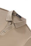 Stride Contrast Collar Polo KHAKI