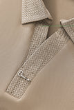 Stride Contrast Collar Polo KHAKI