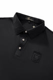 Embossed Crest Performance Polo BLACK