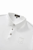 Embossed Crest Performance Polo WHITE