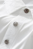 Embossed Crest Performance Polo WHITE