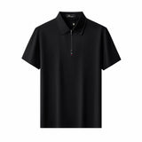 Ventura Zip Performance Polo BLACK