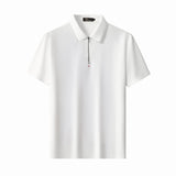 Ventura Zip Performance Polo WHITE