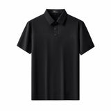 Seamless Linear Texture Polo BLACK