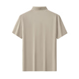 Seamless Linear Texture Polo KHAKI