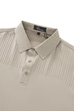 Seamless Linear Texture Polo KHAKI