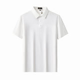 Seamless Linear Texture Polo WHITE