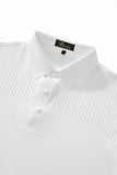 Seamless Linear Texture Polo WHITE