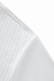 Seamless Linear Texture Polo WHITE