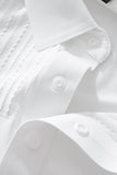 Seamless Linear Texture Polo WHITE