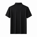 Seamless Horizon Texture Polo BLACK