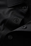 Perforated Shoulder Performance Polo BLACK