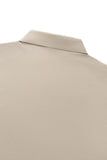 Perforated Shoulder Performance Polo KHAKI